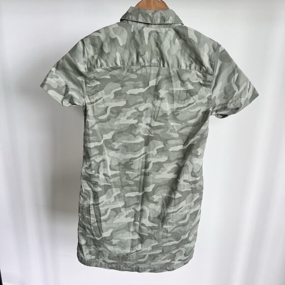 Vineyard Vines Margo Utility Dress Girls size medium Military green camouflage - Picture 4 of 5